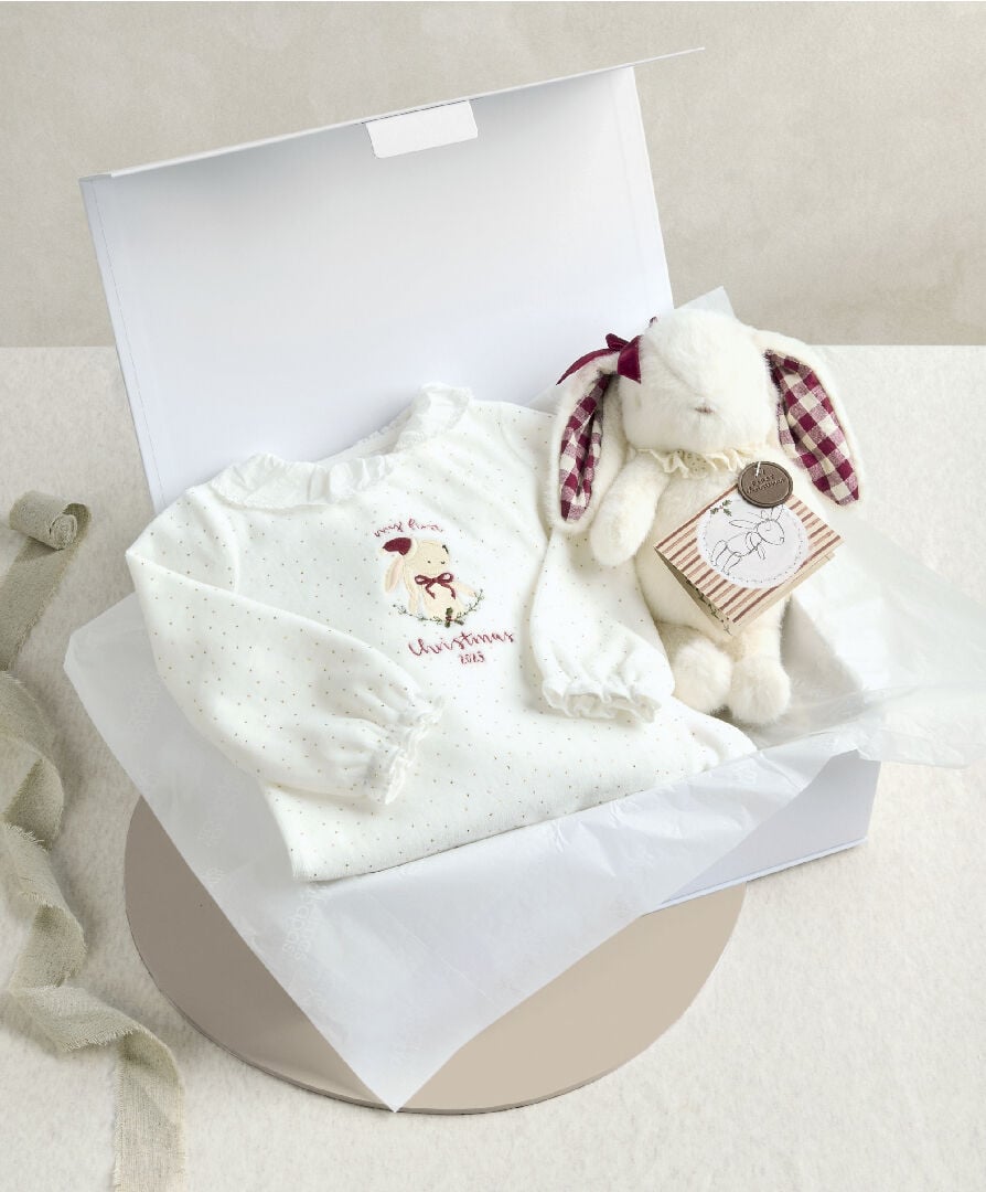 Beau Bunny Toy & White All in One - 2 Piece Christmas Gift Set image number 1